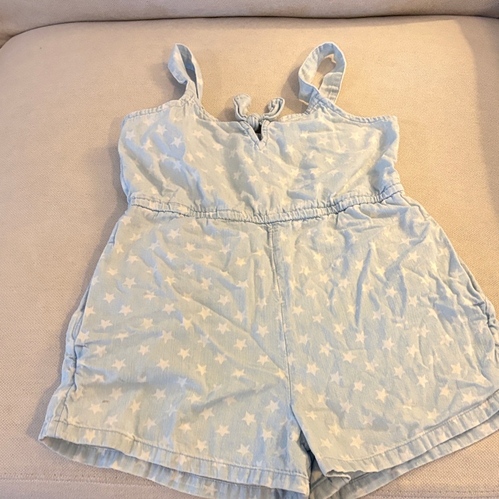 Old Navy Light Blue Star-Print Girls' Romper